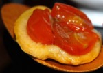 Mini Tatin de tomate confite (sur cuillère bois)